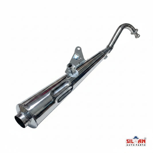 SILMAN LS144 Splendor H/H Glasswool Chrome Silencer - Side View 2
