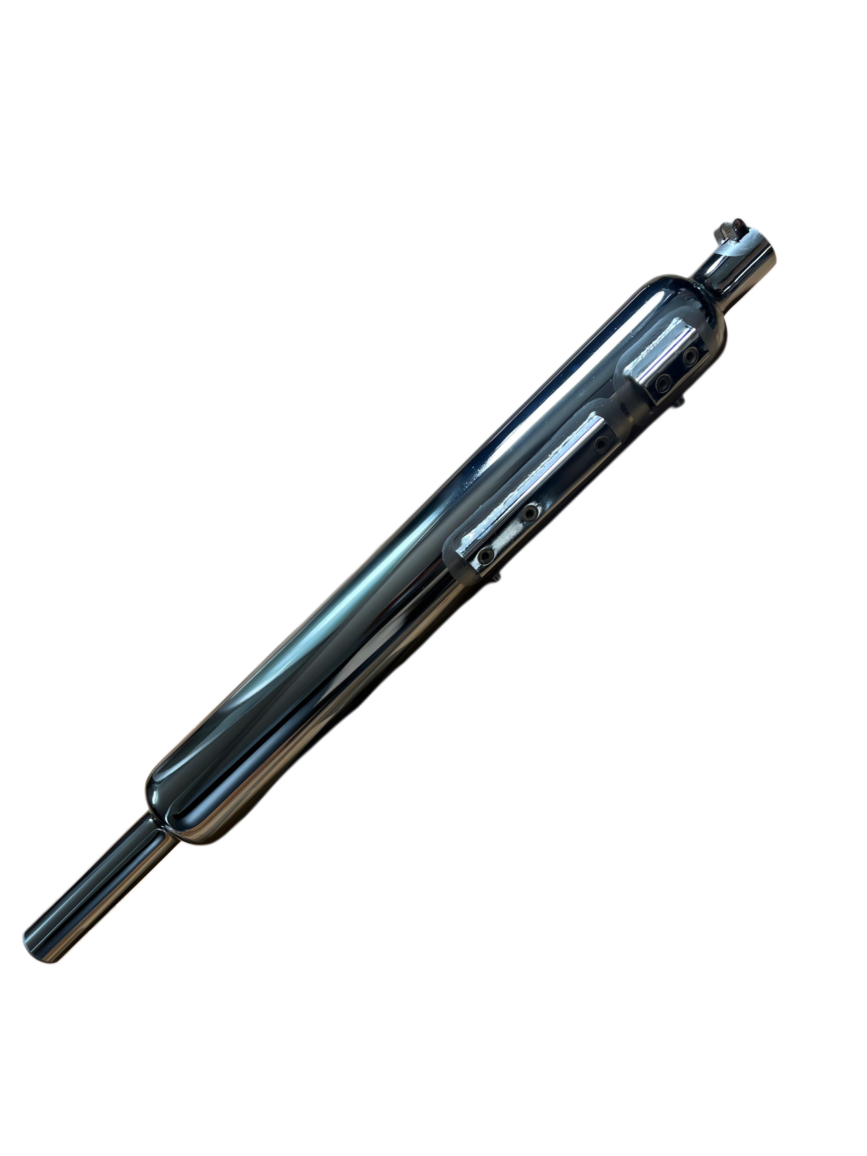 LS20 SILMAN Bullet Silencer Extra Long Heavy Sound (7” Pipe) Chrome Plated