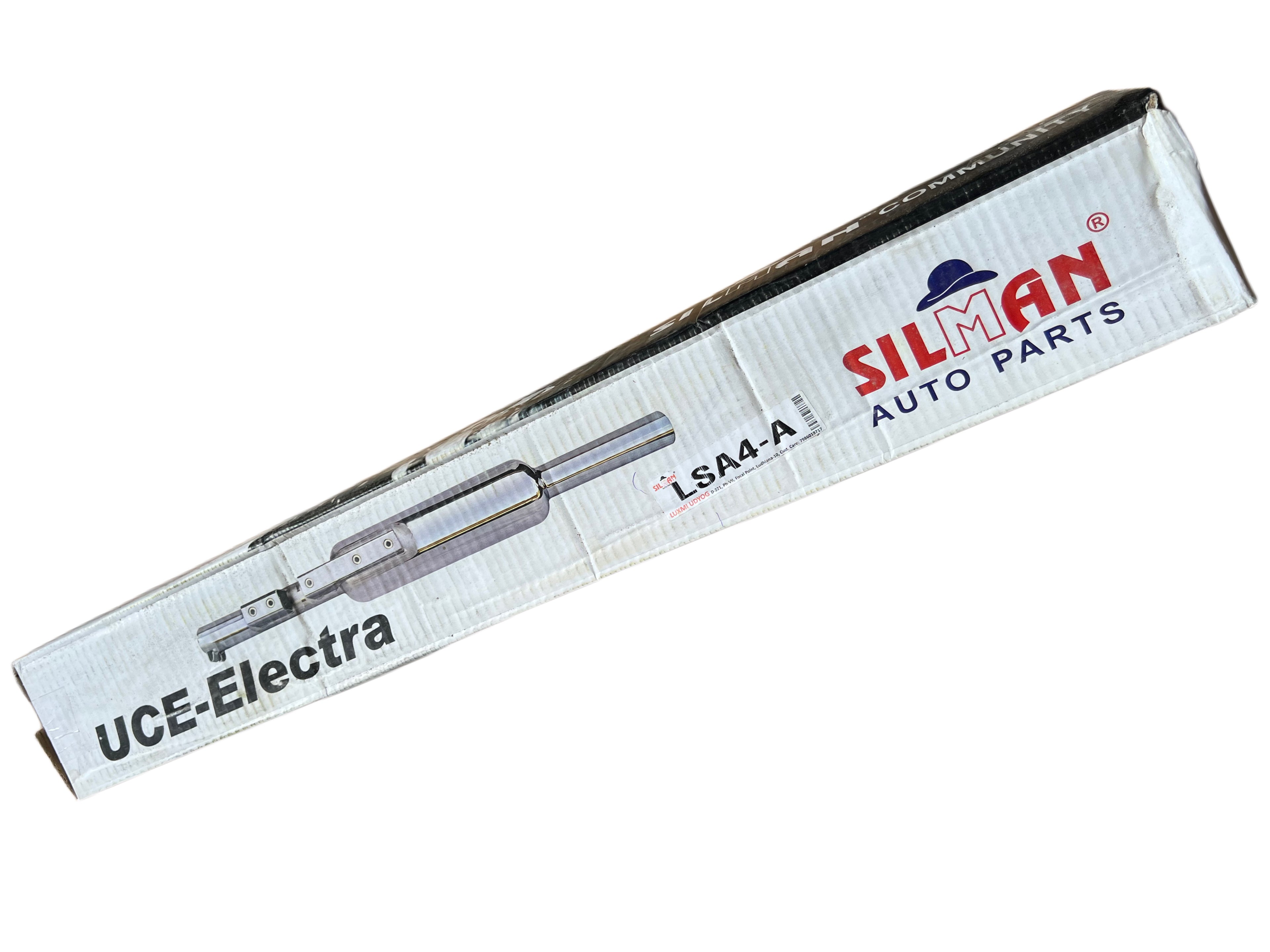 LSA4-A SILMAN Long Bullet Silencer for Motorcycles - UCE Model (7" x 2.25")  Chrome Finish - Without Filter for Bullet Bikes