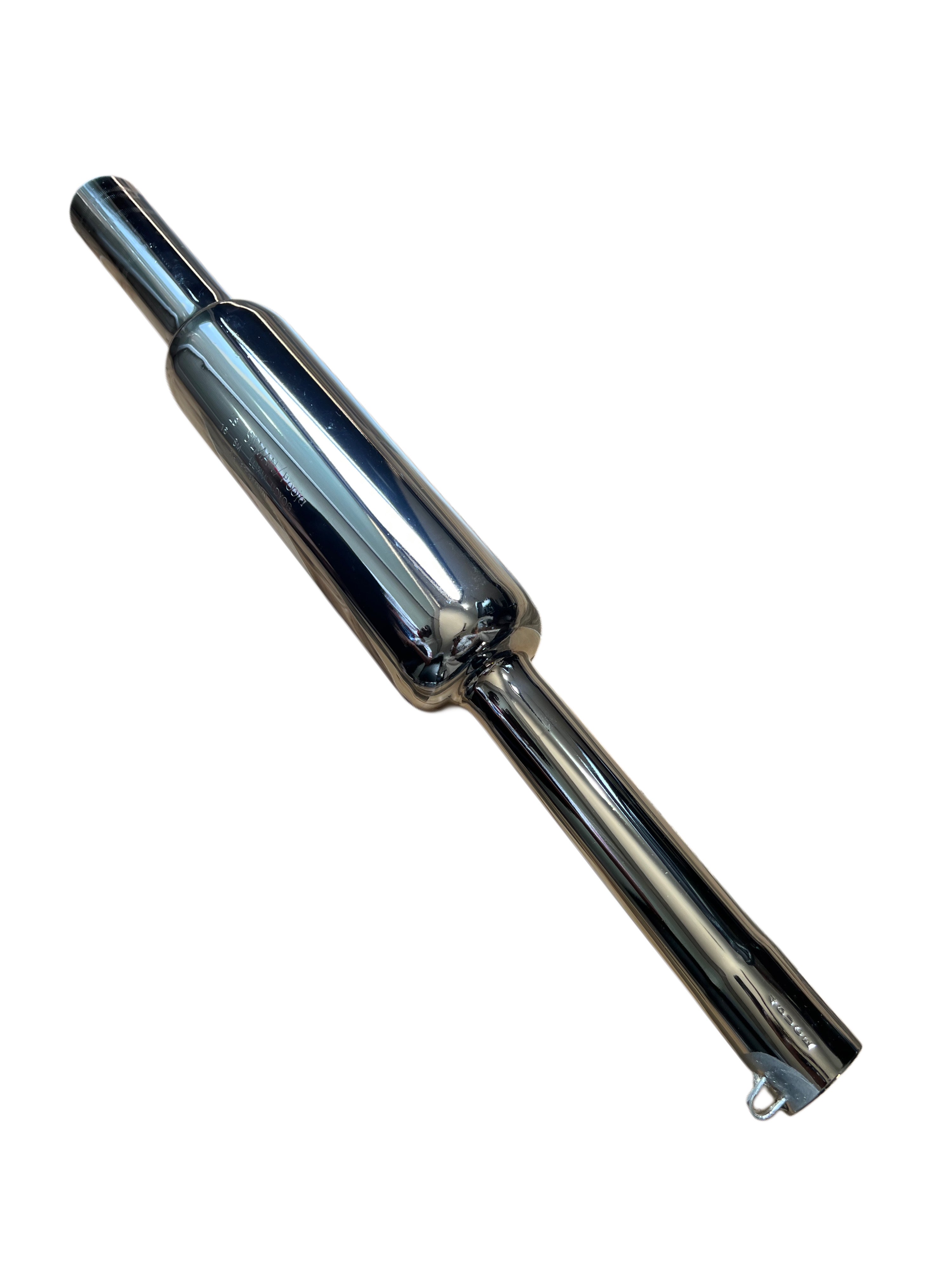 LSA4-A SILMAN Long Bullet Silencer for Motorcycles - UCE Model (7" x 2.25")  Chrome Finish - Without Filter for Bullet Bikes