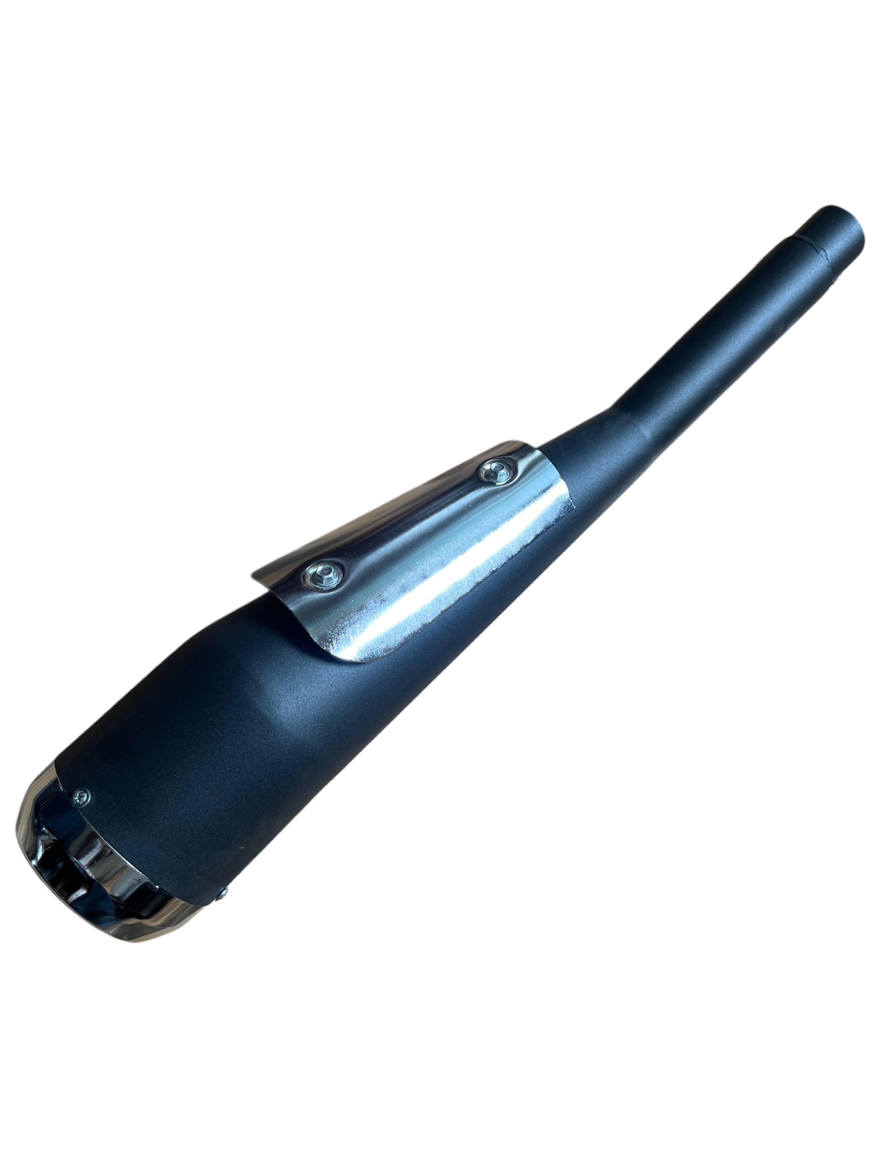 BLG26 SILMAN Silencer Cobra Black with Plate – Heavy Duty Bike Exhaust for Stylish Look & Powerful Sound