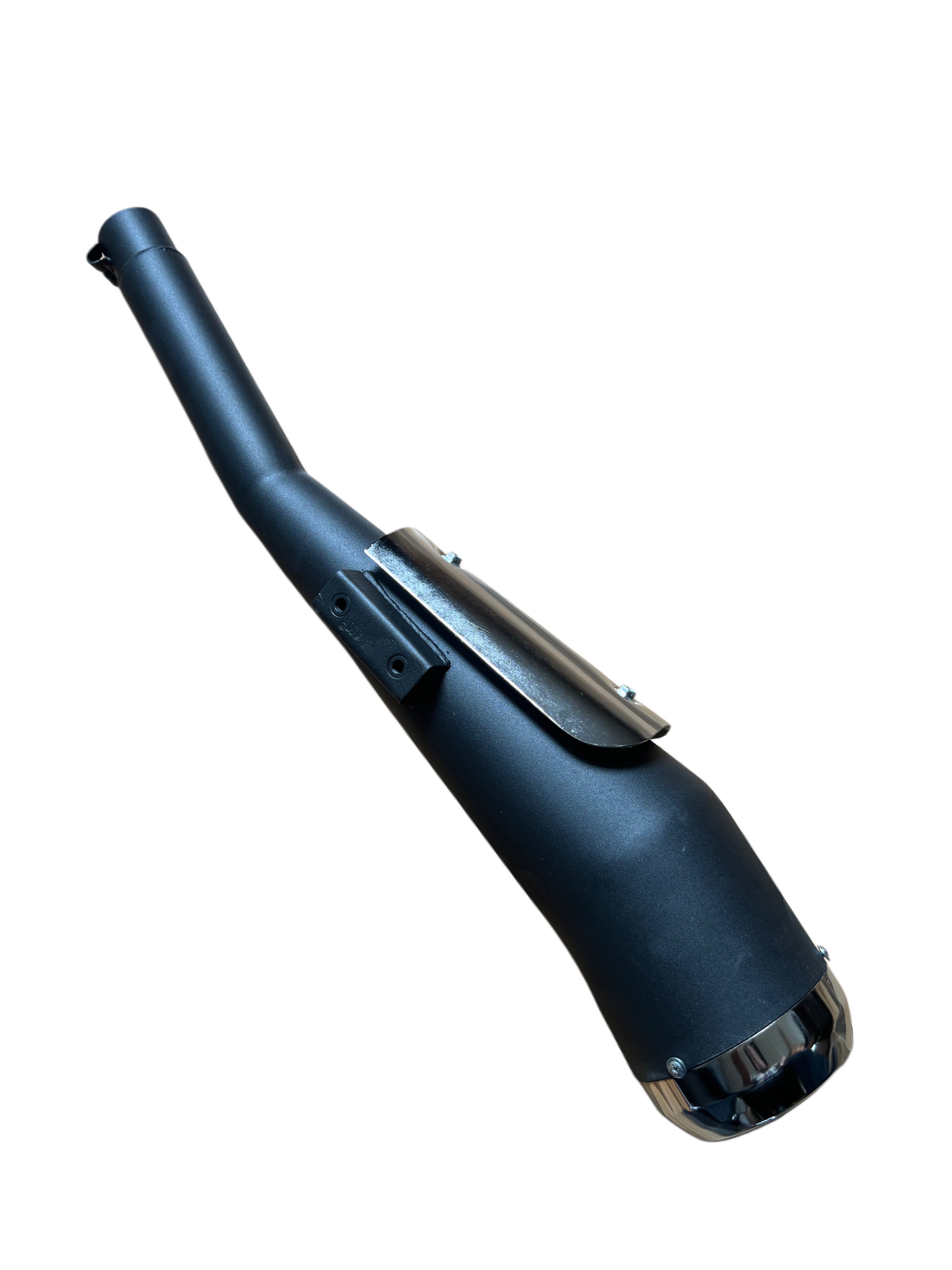BLG26 SILMAN Silencer Cobra Black with Plate – Heavy Duty Bike Exhaust for Stylish Look & Powerful Sound