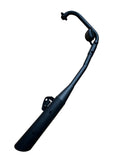 LS59 SILMAN Silencer for Platina 125cc | Heavy Duty Exhaust Muffler | Black Coated | Durable Steel Build |