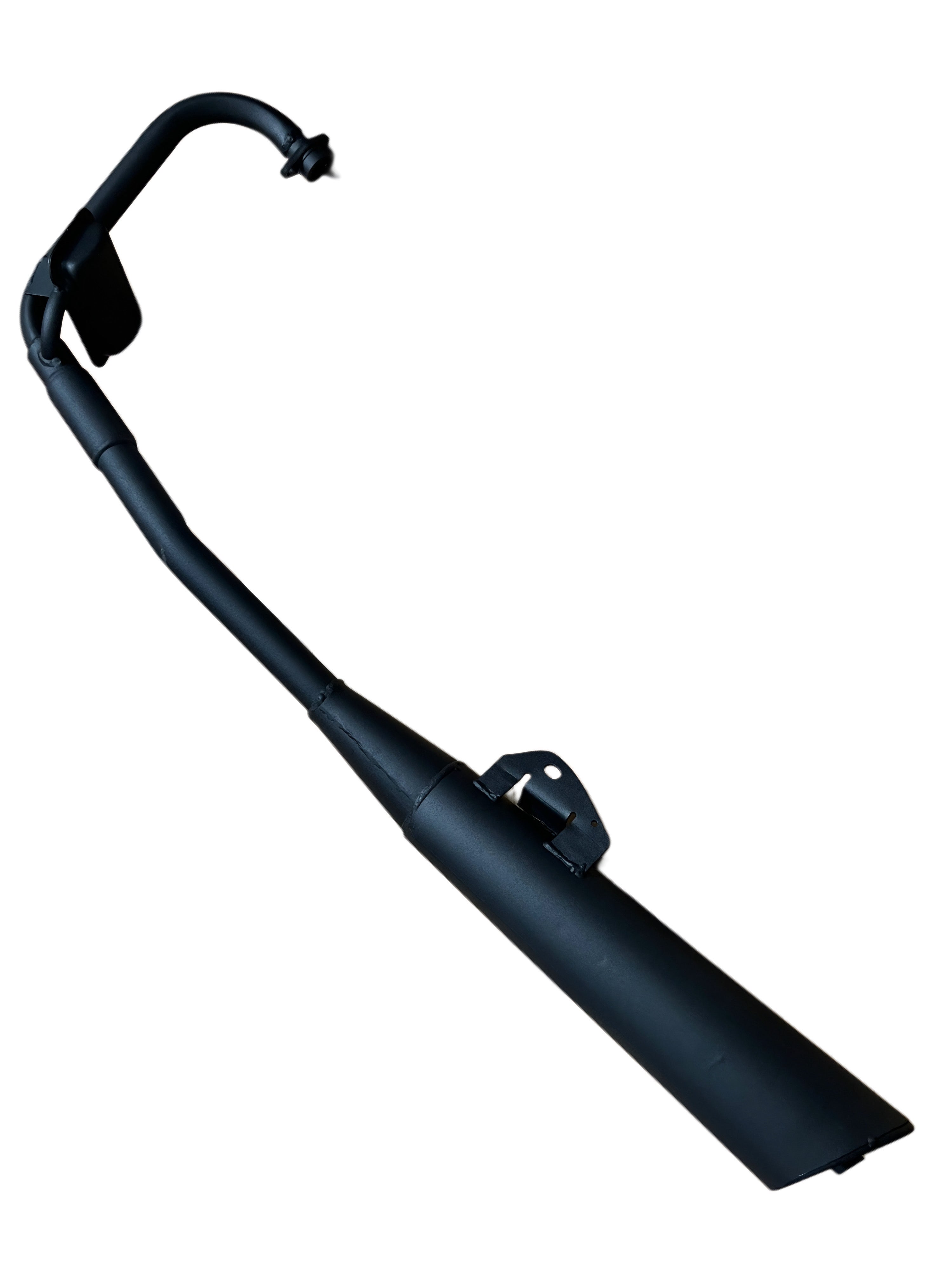 LS59 SILMAN Silencer for Platina 125cc | Heavy Duty Exhaust Muffler | Black Coated | Durable Steel Build |