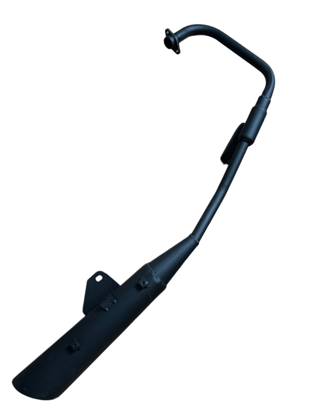 SILMAN LS58 Heavy Duty Steel Exhaust Silencer for Bajaj Discover 100cc – Black Finish, Direct Bolt-On Replacement