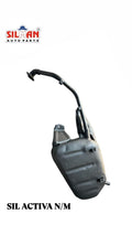LS93 SILMAN Silencer Heavy Duty Exhaust Muffler for Activa New Model, Black Coated, Direct Replacement