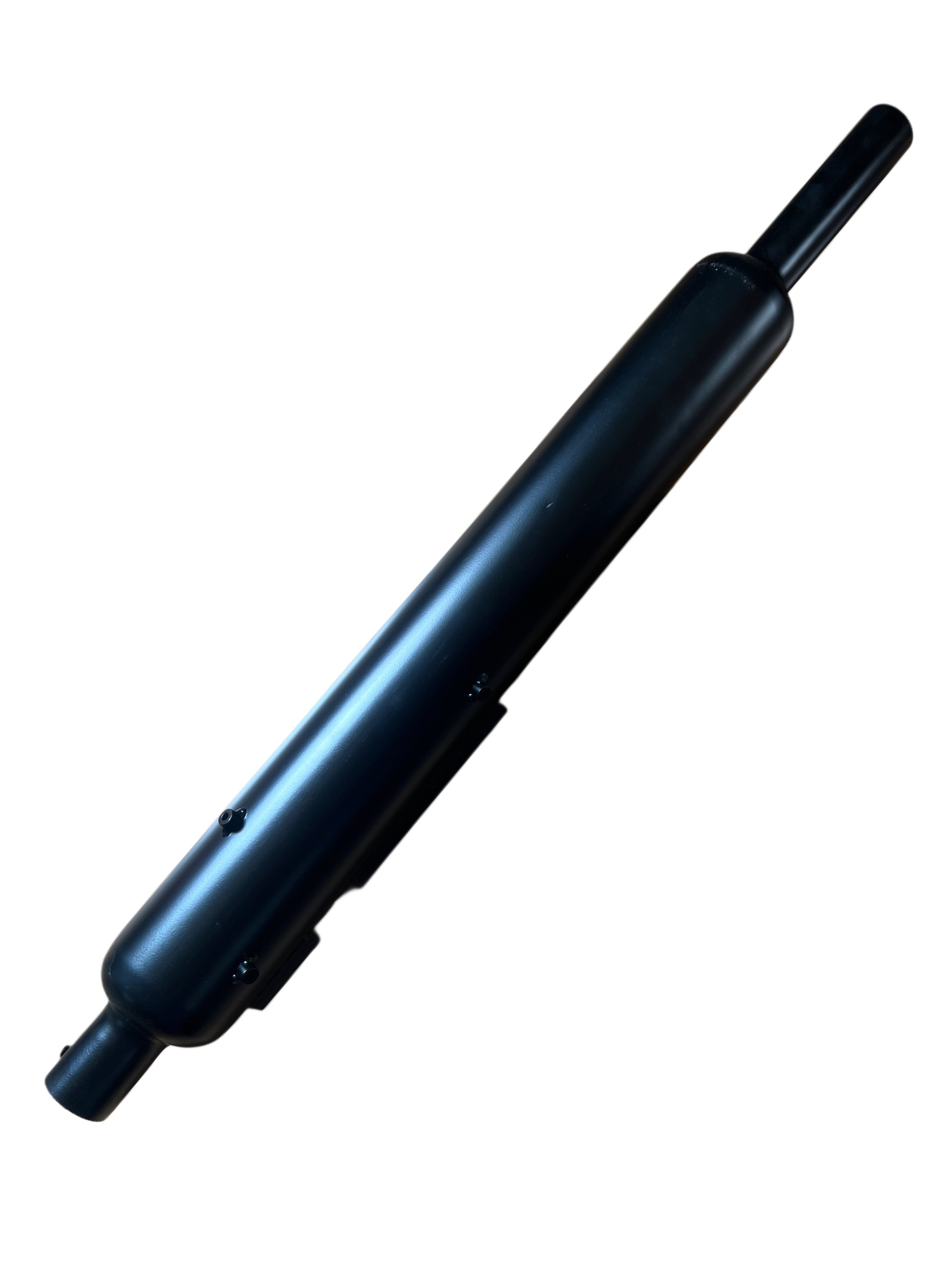 LS20-B SILMAN Bullet Extra Long Silencer for Bullet UCE with Heavy Sound Exhaust, 7" Pipe, Black Finish, Universal Fit
