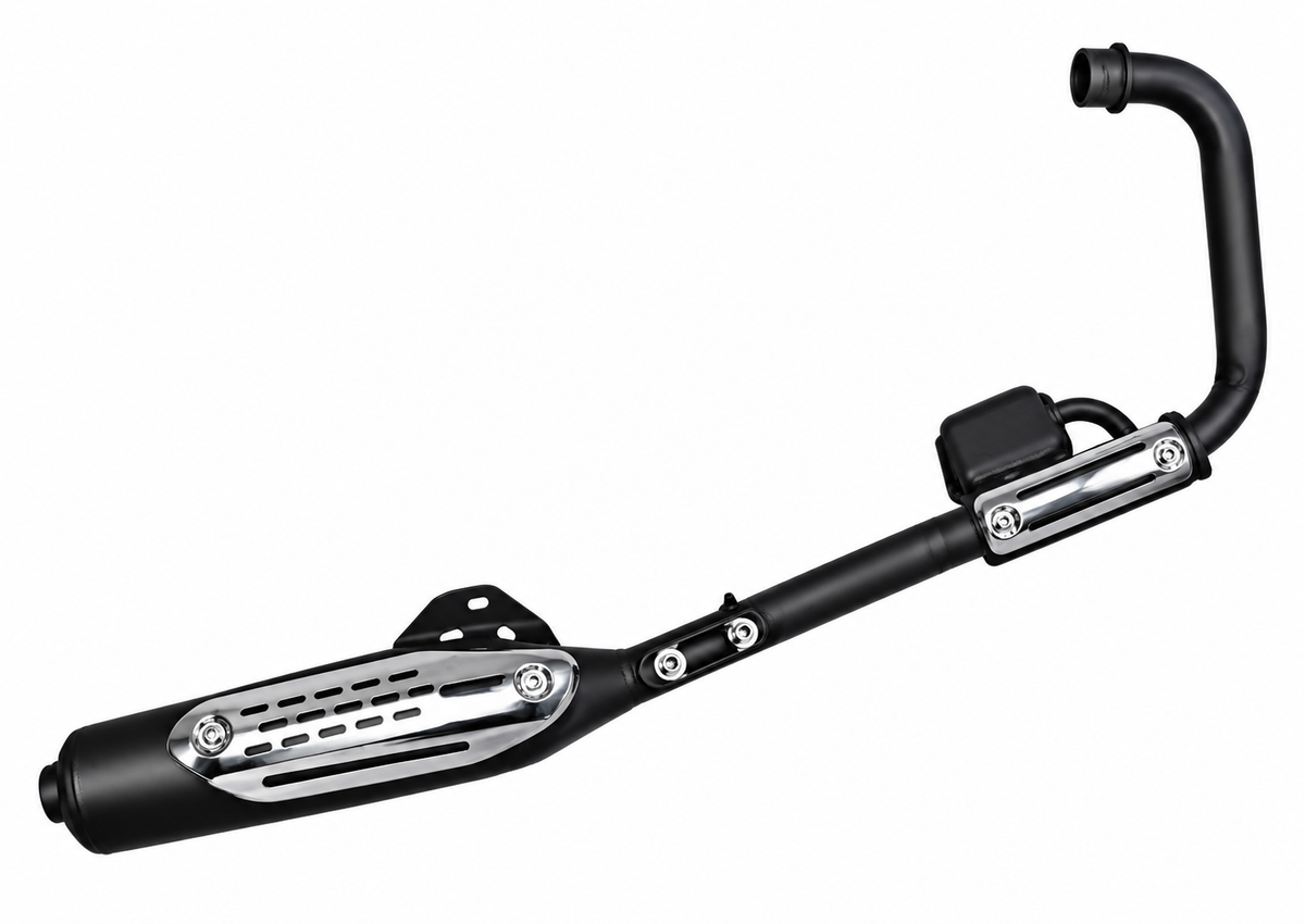 Silman LS48 Bajaj Pulsar DTSI Black with Cover Silencer