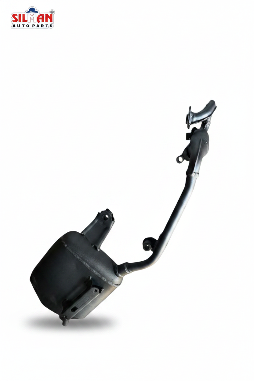 LS139 SILMAN Silencer Heavy Duty Steel Exhaust Muffler for Activa 6G Black Powder Coated