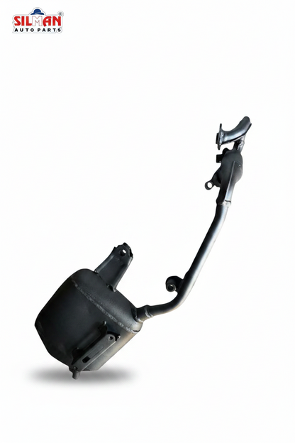 LS139 SILMAN Silencer Heavy Duty Steel Exhaust Muffler for Activa 6G Black Powder Coated