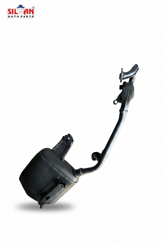 LS139 SILMAN Silencer Heavy Duty Steel Exhaust Muffler for Activa 6G Black Powder Coated