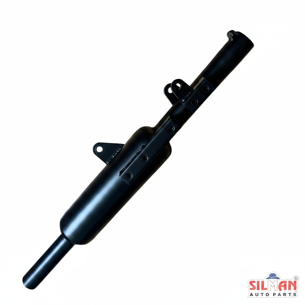 LSA1-B SILMAN Bullet Electra UCE Long Silencer Black Finish Exhaust for Bullet Heavy Duty, Stylish Sound
