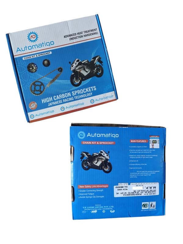 Automatiqo Chain Sprocket Kit for Bajaj Caliber 115 | R428-116L | 13T | 43T