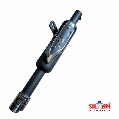 LSA40 SILMAN Classic Bullet Silencer Black Long Design, Universal Fit for Classic 350 Bikes