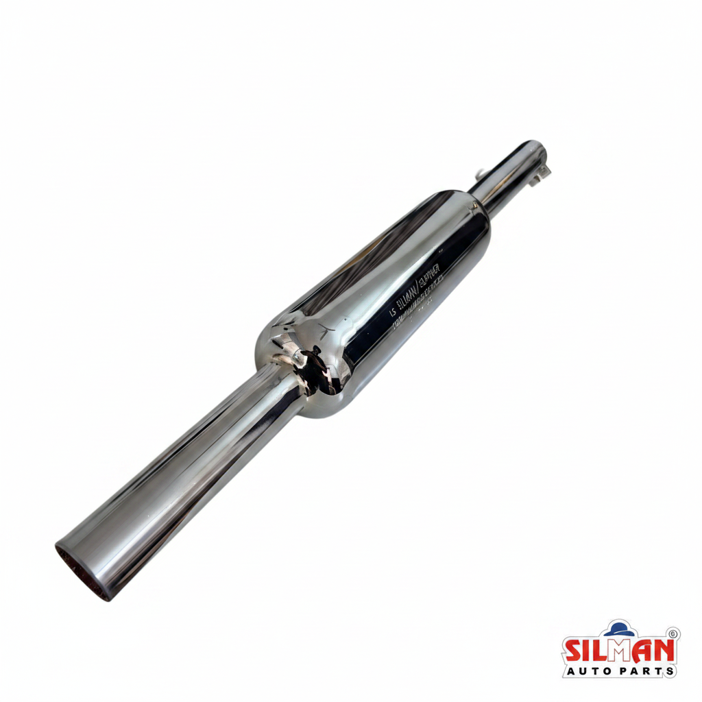 LS5-A SILMAN Long Silencer Bullet Muffler for Electra CP with Chrome Finish