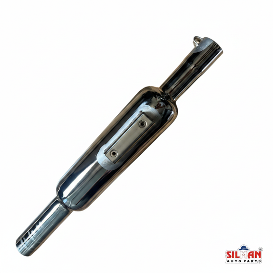 SILMAN LSM4-A Meteor Long Silencer - Chrome with Bracket
