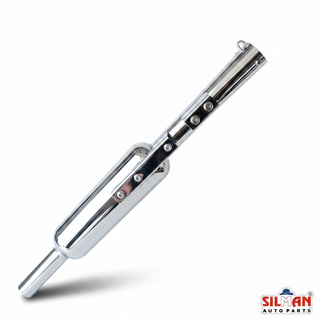 SILMAN LSA3-A UCE Long Silencer - Chrome with Heat Shield