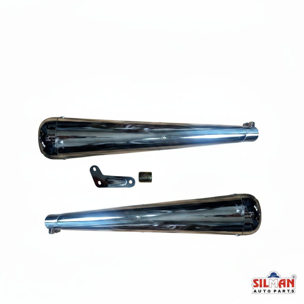 SILMAN BMG42 Super Meteor 650 - Twin Silencers with Hardware