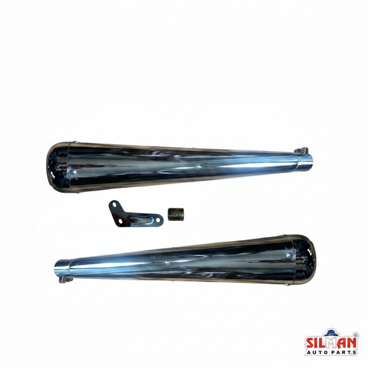 SILMAN BMG42 Super Meteor 650 - Twin Silencers with Hardware
