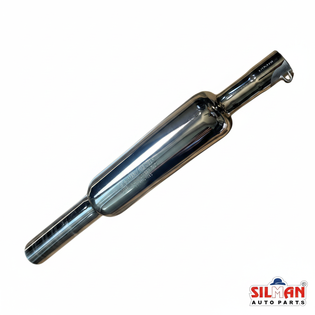 SILMAN LSM4-A Meteor Long Silencer - Chrome Full Body