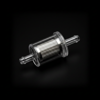 Hero In-Line Plastic Petrol Filter - 45 Degree View