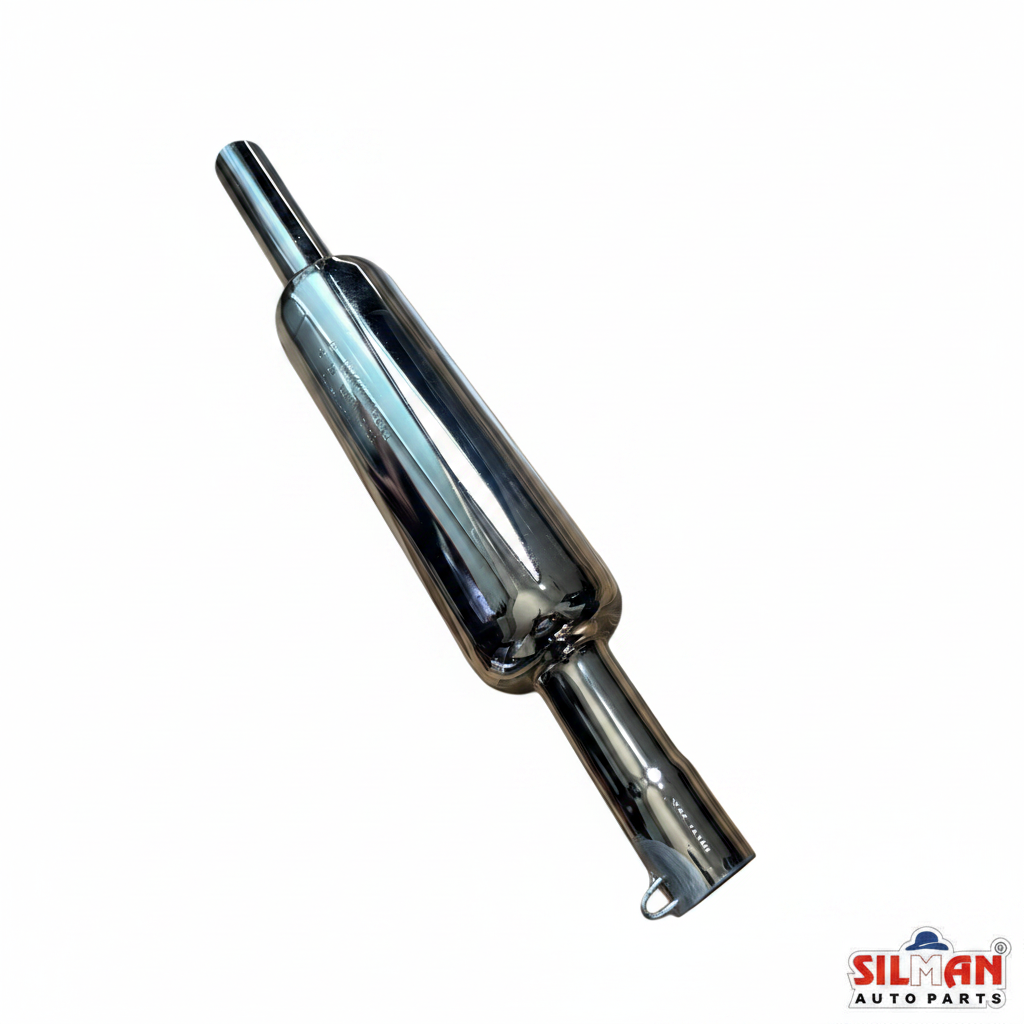 SILMAN LSM1-A Meteor Battalion Silencer - Chrome Cylindrical Body
