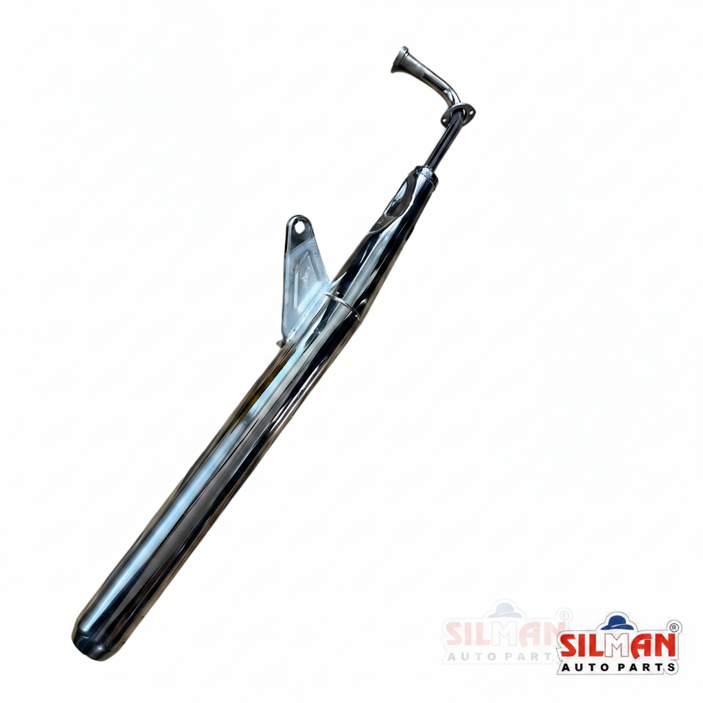 SILMAN LS91-C RX-100 Style Chrome Silencer - Side View