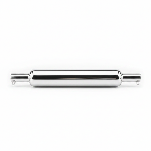 SILMAN LSM18-A UCE Ex-Long Silencer - Chrome Front View