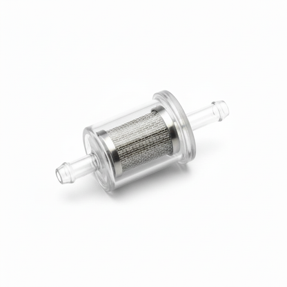 Hero In-Line Plastic Petrol Filter - Side View