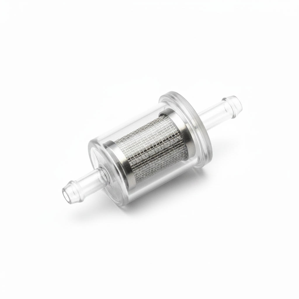 Hero In-Line Plastic Petrol Filter - Top View