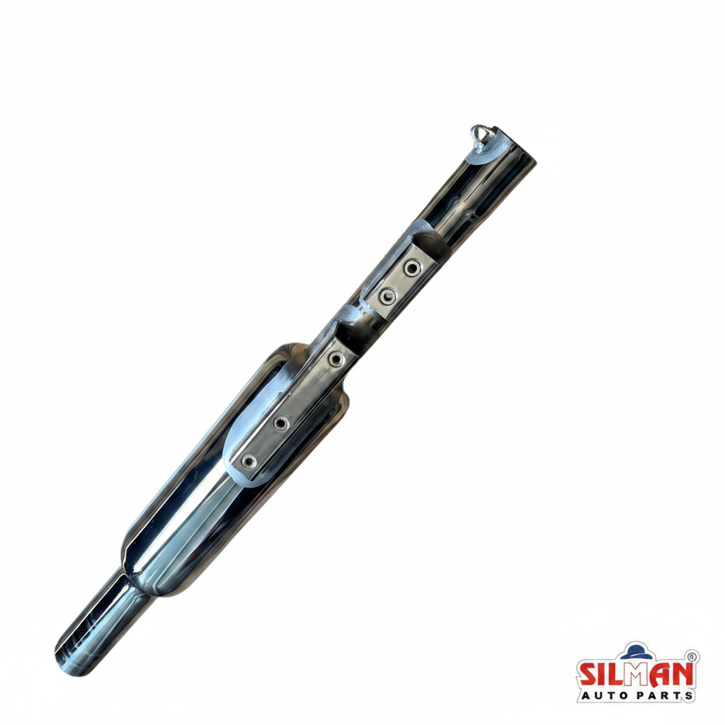 SILMAN LSA4-A UCE Long Silencer - Chrome with Heat Shield