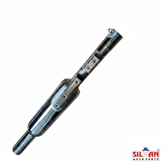 SILMAN LSA4-A UCE Long Silencer - Chrome with Heat Shield