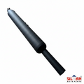 LS12-B SILMAN Bullet Bike Silencer Extra Long Heavy Sound Exhaust Plated 7" Pipe Black