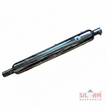 LS18-A SILMAN Bullet Silencer Extra Long Heavy Sound (4" Pipe) Chrome Plated UCE N/M Compatible Exhaust