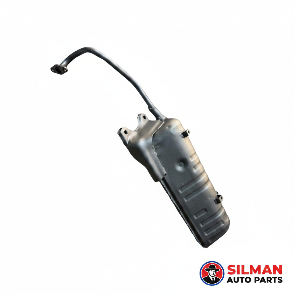 LS140 SILMAN Silencer for Suzuki Access 125cc Heavy Duty Steel Exhaust Muffler Black Powder Coated for Scooter