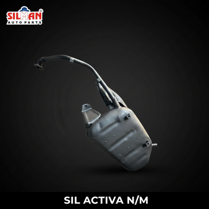 SILMAN Silencer Heavy Duty Exhaust Muffler for Activa New Model, Black Coated, Direct Replacement