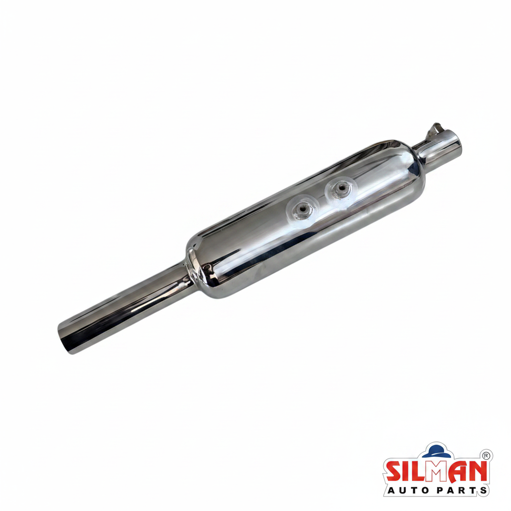 LS1-A Short Silencer Bullet Chrome Plated Muffler