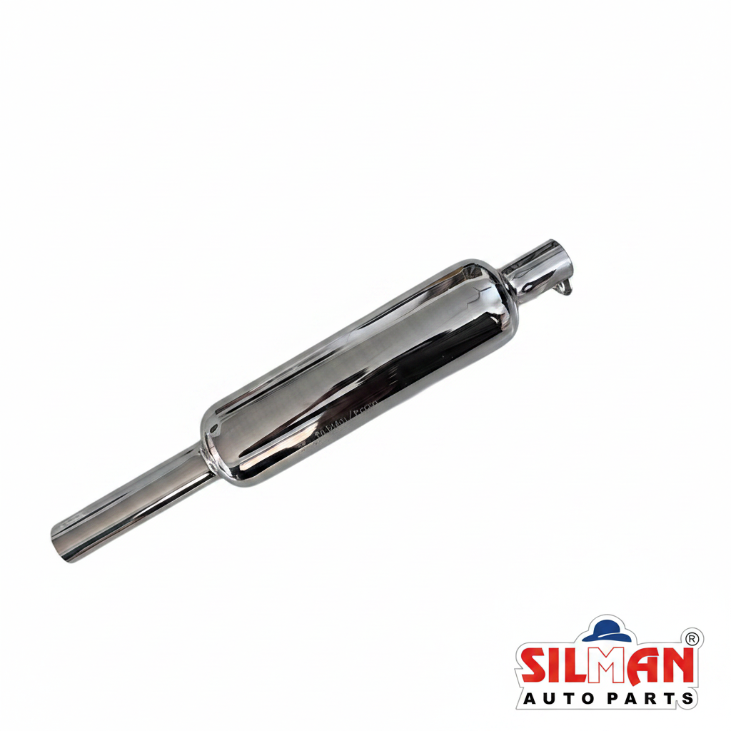 LS1-A Short Silencer Bullet Chrome Plated Muffler