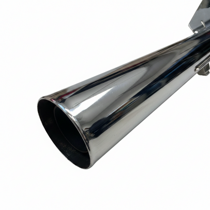 SILMAN LS133 Exhaust Silencer for Hero Splendor Old Model BS6 Bells Model with Sensor – Chrome Finish, Heavy Duty Steel, Direct Bolt-On Replacement