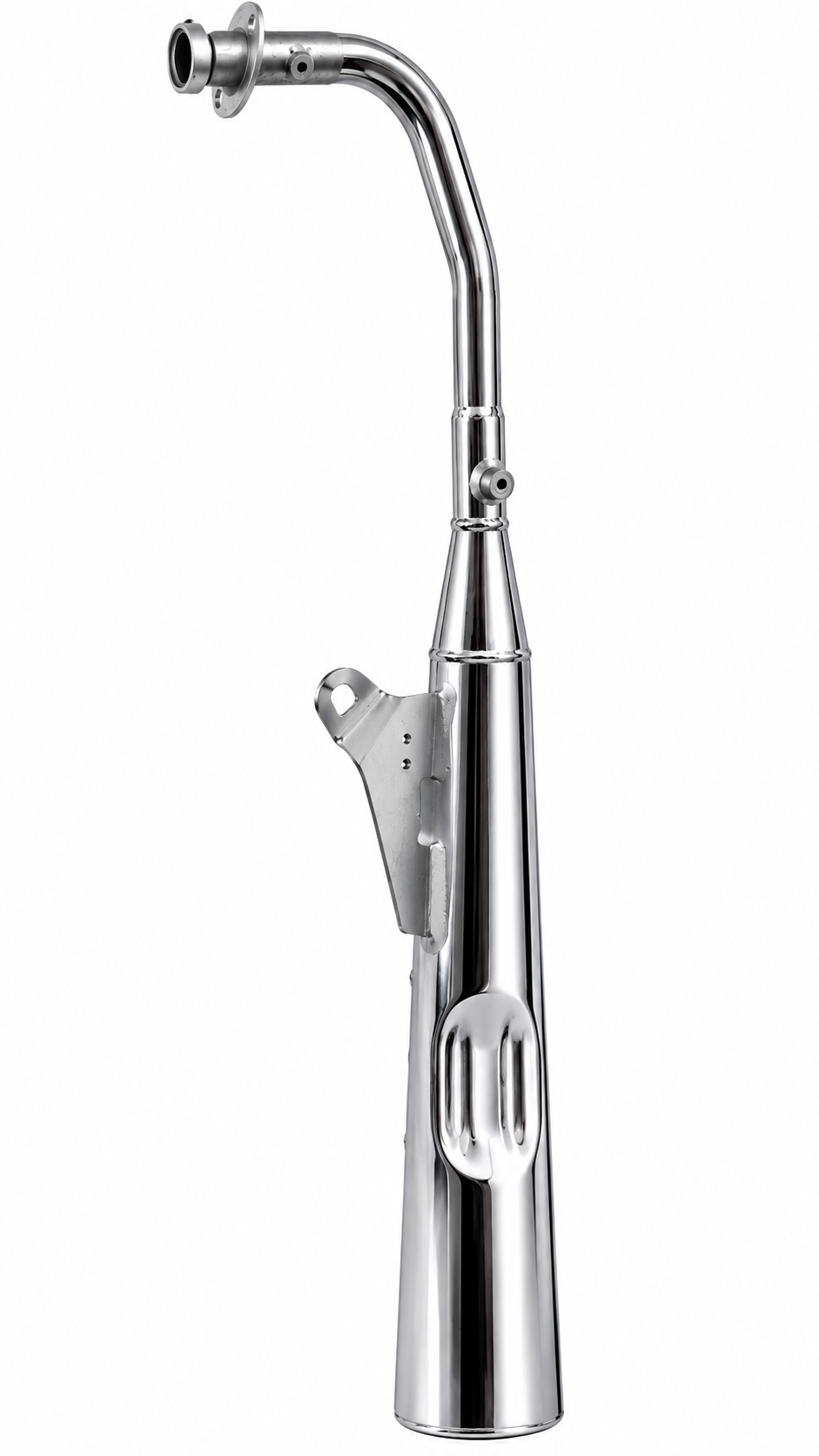 SILMAN LS129 | Splendor Old Model Chrome BS6 (Pit-Pit) Silencer