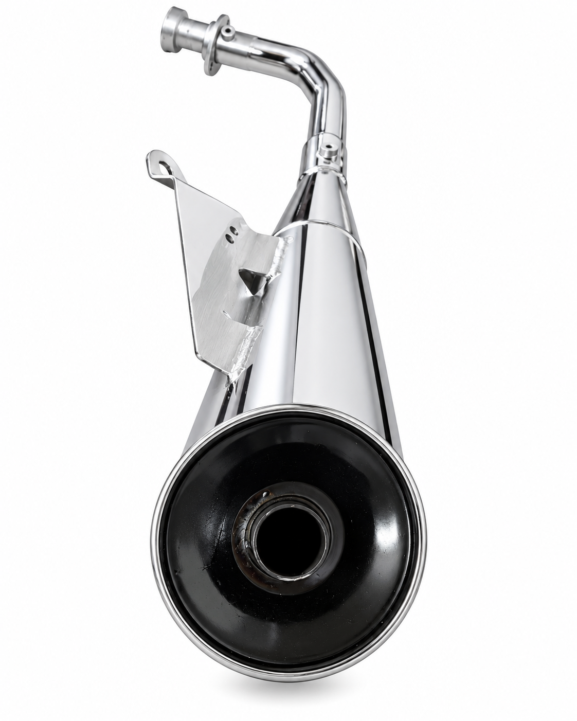 SILMAN LS129 | Splendor Old Model Chrome BS6 (Pit-Pit) Silencer