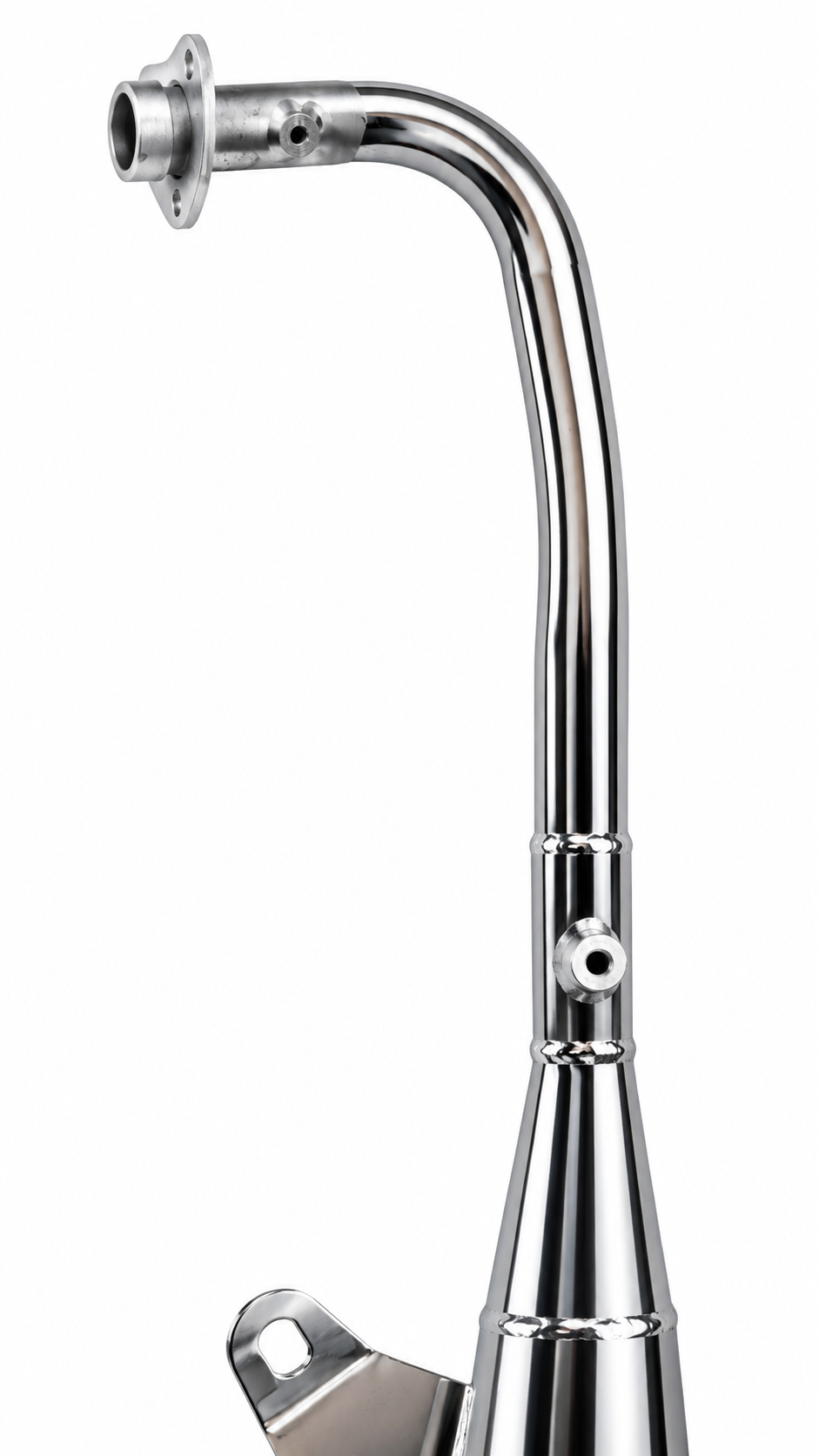 SILMAN LS129 | Splendor Old Model Chrome BS6 (Pit-Pit) Silencer
