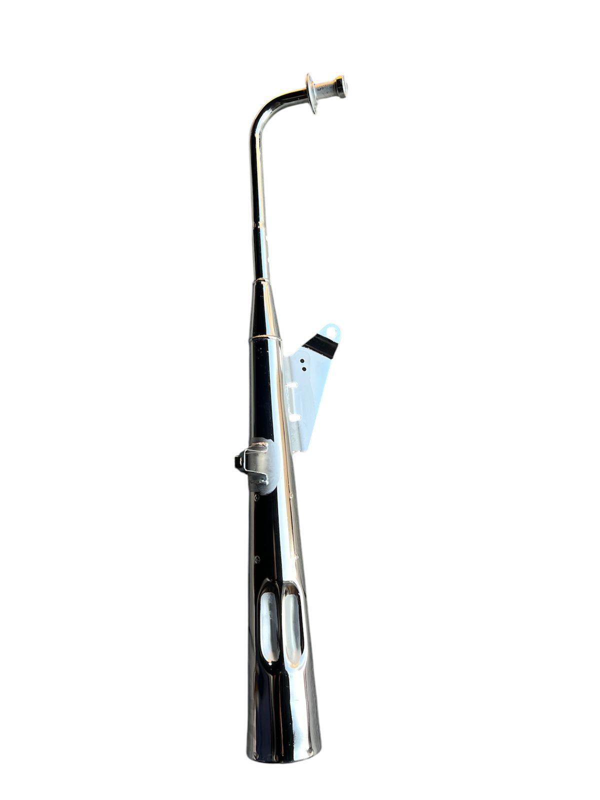 Silman Pit Pit Chrome Silencer - Hero Splendor Old Model